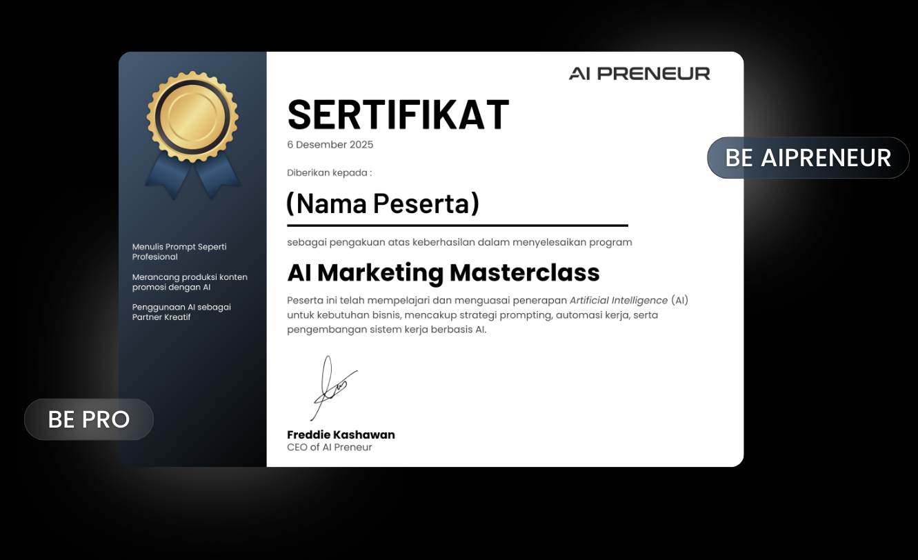 Sertifikat AI Preneur